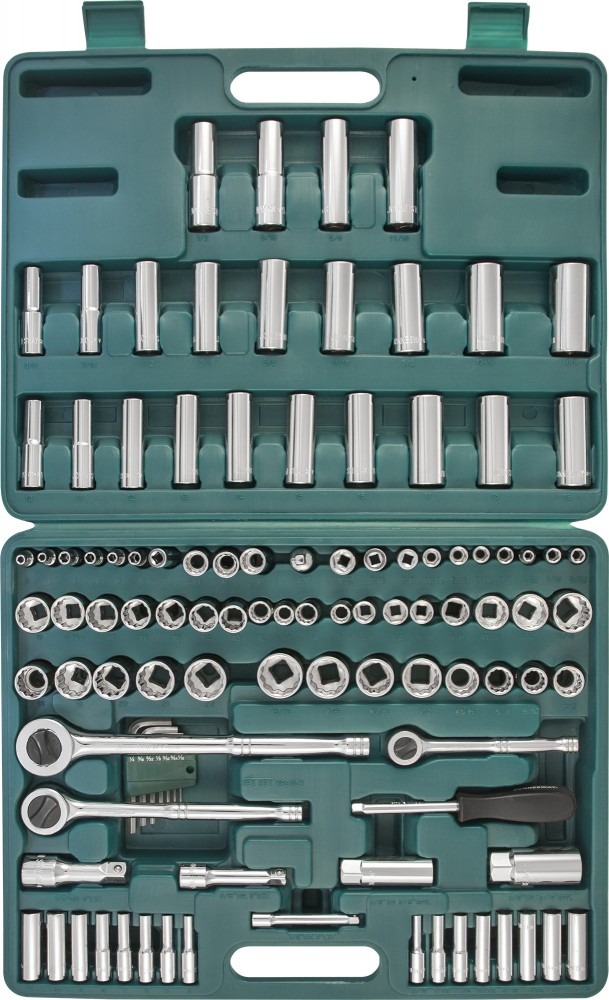S05H48107S Набор инструмента универсальный 1/4", 3/8" и 1/2"DR, 107 предметов