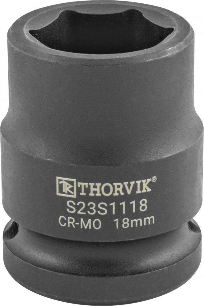 S23S1118 Головка торцевая ударная 1/2"DR, 18 мм