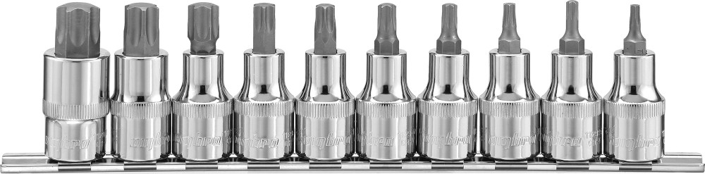 912910 Набор насадок торцевых 1/2"DR с вставками-битами TORX® на держателе, T20-T70, 55 мм, 10 предм