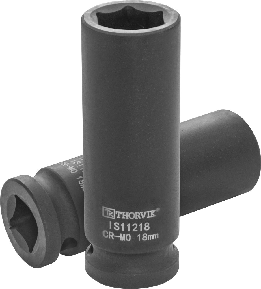IS11218 Головка торцевая ударная глубокая 1/2"DR, 18 мм