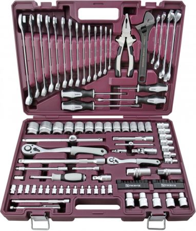 TS101 Набор инструмента универсальный 1/4", 1/2"DR, 101 предмет