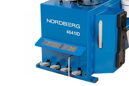 Станок шиномонтажный 380V автомат, 2х скор, стол с накладками, синий NORDBERG 4641ID(B)