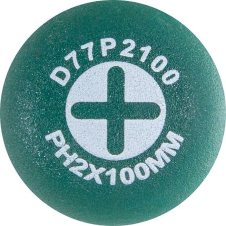 D77P2100 Отвертка стержневая крестовая ANTI-SLIP GRIP, PH2х100 мм