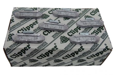 Грузики балансировочные для стальных дисков 35 г, 100 шт. CLIPPER 0235