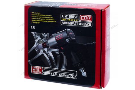 MIGHTY SEVEN ПНЕВМОГАЙКОВЕРТ NC-4217A ударный 1/2" 540H*M, двухходовой курок