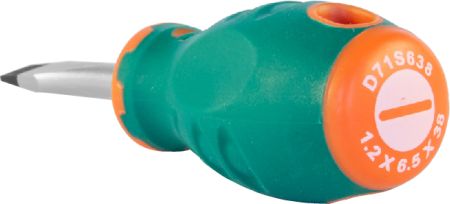 D71S638 Отвертка стержневая шлицевая ANTI-SLIP GRIP, SL6.5х38 мм