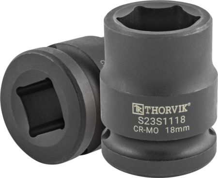 S23S1118 Головка торцевая ударная 1/2"DR, 18 мм