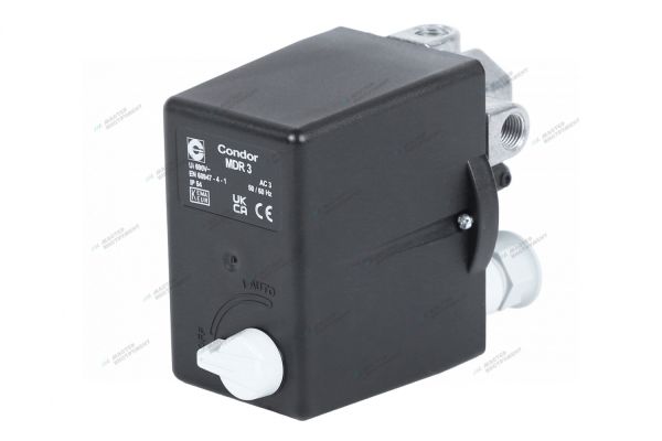 Реле давления MDR3/11 3х1/4"F+1х3/8"F, 16 А, 380 В CONDOR 4996111673
