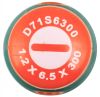 D71S6300 Отвертка стержневая шлицевая ANTI-SLIP GRIP, SL6.5х300 мм
